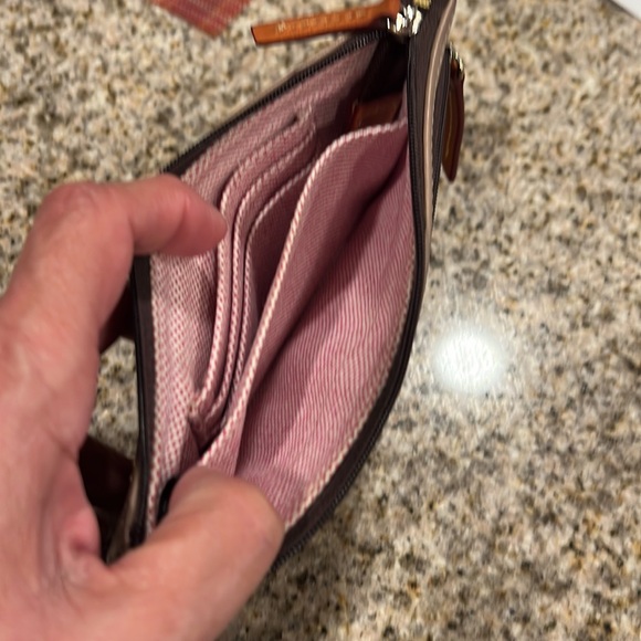 Bundle of Dooney & Bourke McKenzie Hobo with wallet. color: Taupe - Picture 8 of 17